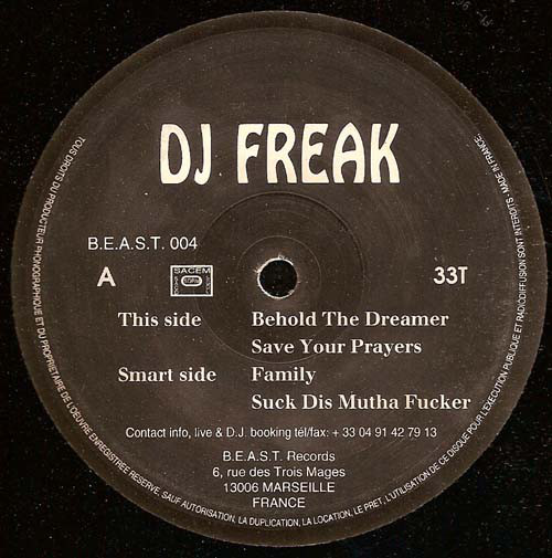 Acheter disque vinyle DJ Freak Behold The Dreamer a vendre